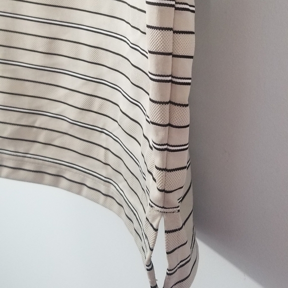 PGA Tour Polo Tee Shirt.Tan Color. PGA Logo Embroidered on Sleeve. Size Large. - Picture 4 of 7